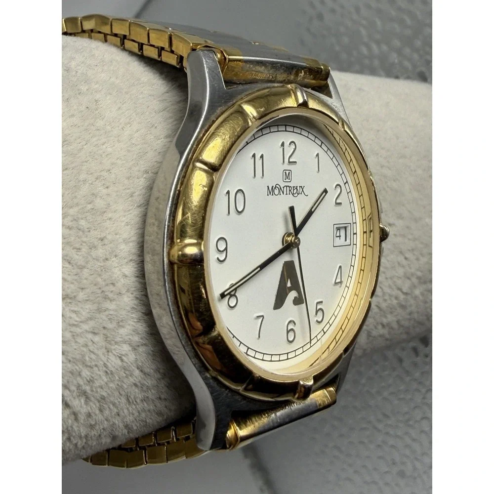 Josten's Montreux Mens Watch New Battery 36MM 6.5